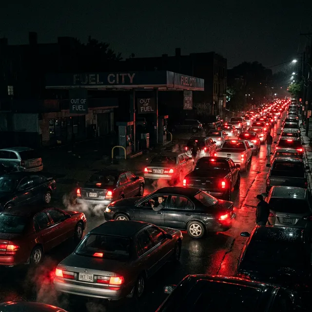 Filas largas para gasolina después de un apagón en Puerto Rico