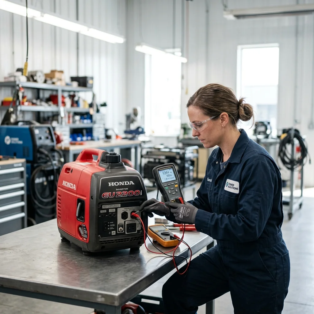 Inverter generator inspection testing
